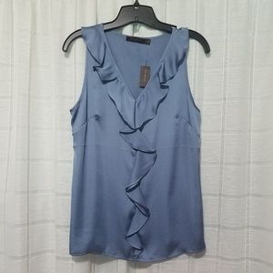NWT Silk Ruffled Tank Top - Limited